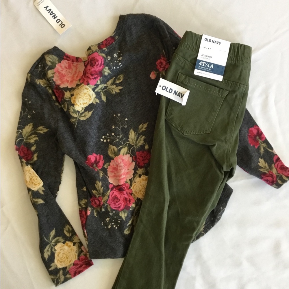 4T Long Sleeve Shirt and Pant Set from Old Navy